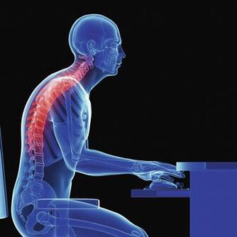 Sedentary work at the computer is fraught with the occurrence of back pain